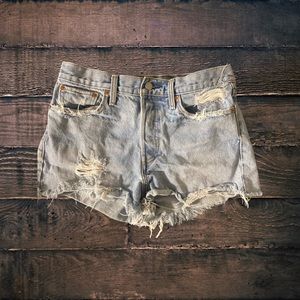 Levi High Waist Denim Shorts